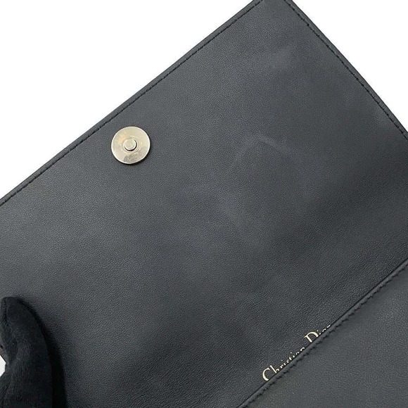 Christian Dior Chain Shoulder Bag Lady Dior Pouch Cannage Black - Picture 9 of 11